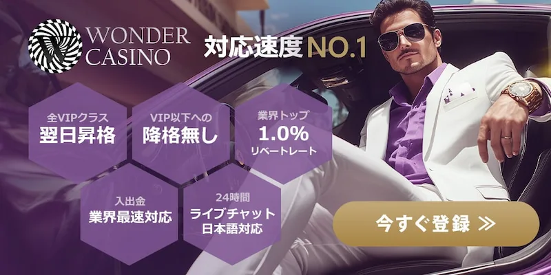ワンダーカジノとは？のバナー