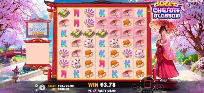 スイートチェリーブロッサムのベースゲーム