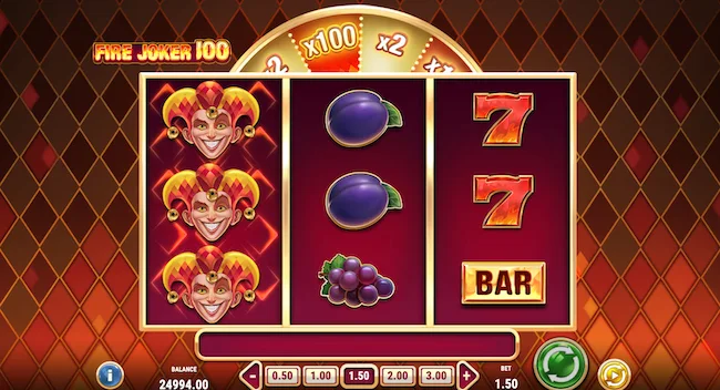 ファイアージョーカー100のベースゲーム