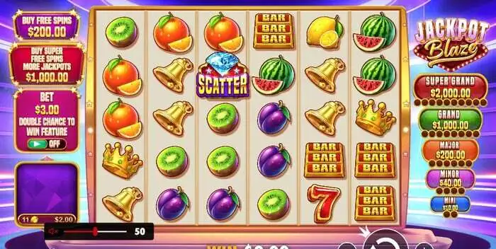 ジャックポットブレイズのベースゲーム