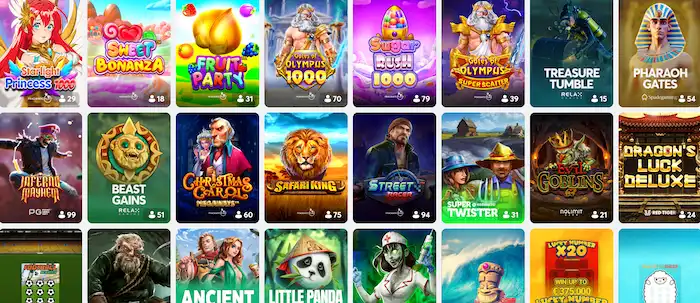 クイーンカジノのスロットゲーム