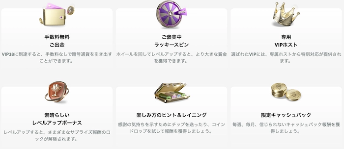 クイーンカジノのVIPボーナス特典