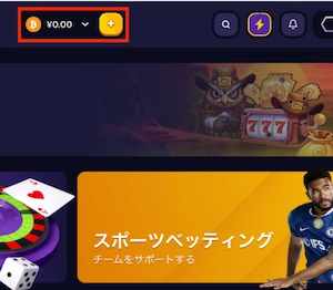 ルーベットのキャッシャーボタン